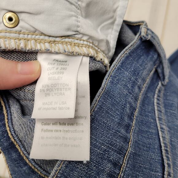 Frame Le high skinny jeans high rise ripped distressed - Picture 7 of 8